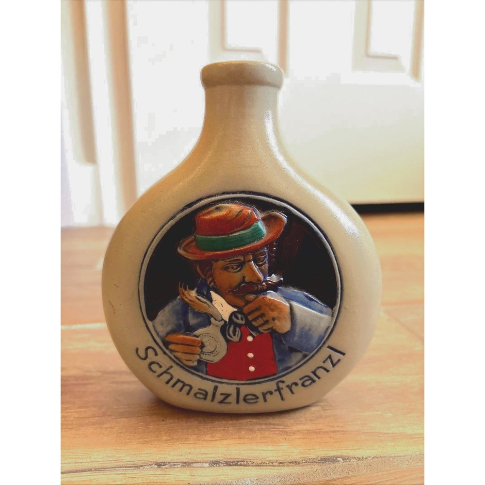 Vintage German Snuff Ceramic Bottle Schmalzier Von Gebr. Bernard A G Regensburg
